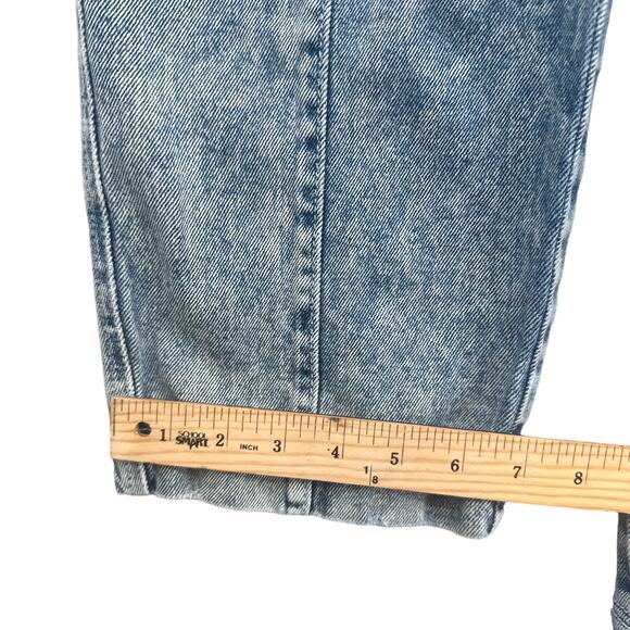 SO Jeans Juniors Sz 13 Super High Rise Acid Wash Straight Blue Stretch Retro 90s - Picture 11 of 13